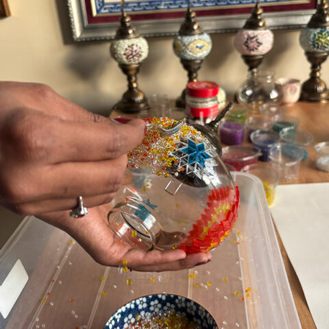 Traditional Turkish Mosaic Lamp Workshop in Istanbul